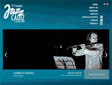 Tablet Screenshot of festivaljazzcadiz.com